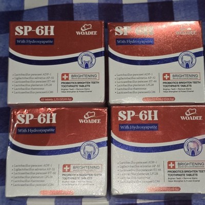4 Toothpaste Tablets SP-6 Probiotics & Hydroxyapatite  Remineralizing Enamel
