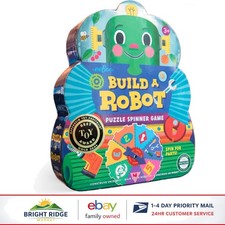 Build a Robot Spinner Game for Kids, Number Matching Fun for 2-4 Players