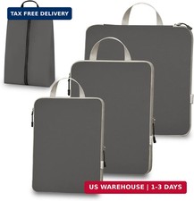 4 Set Compression Packing Cubes for Travel Expandable Packing Organizer Bag Wa