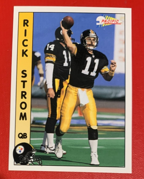 NFL RICK STROM Pittsburgh Steelers 1992 Pacific ROOKIE RC Trading Card #591