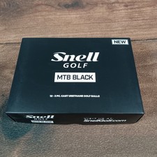 Snell Golf MTB Black 12 3 Piece Cast Urethane New Golf Balls