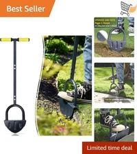 Saw-Tooth Lawn Edger 38-Inch Steel Handle Garden Border Trimmer for Walkways