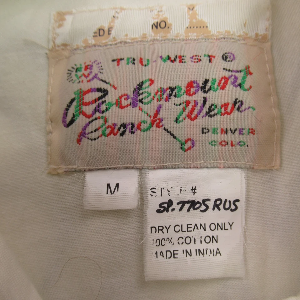 Camisa Rockmount Ranch Wear para mujer manga media larga frente a presión amarilla Foto 4 de 4