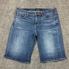 Lucky Brand The Bermuda Denim Shorts Medium Wash Blue Womens Size 6/28 Stretch