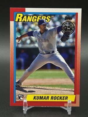 2025 Topps Series 2 KUMAR ROCKER 1990 Anniversary Rookie #90B2-40 Rangers