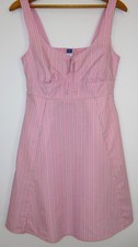 Old Navy Pink Striped Sundress XS Cottagecore Coquette Summer Dress Pockets