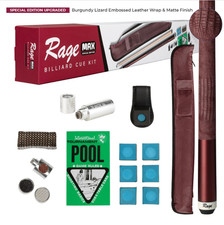 Rage Max Billiard Cue Kit-Burgundy/Leather Wrap