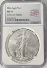 U.S. Mint 2026 American Silver Eagle $1 1 oz .999 Semiouincentennial NGC MS70