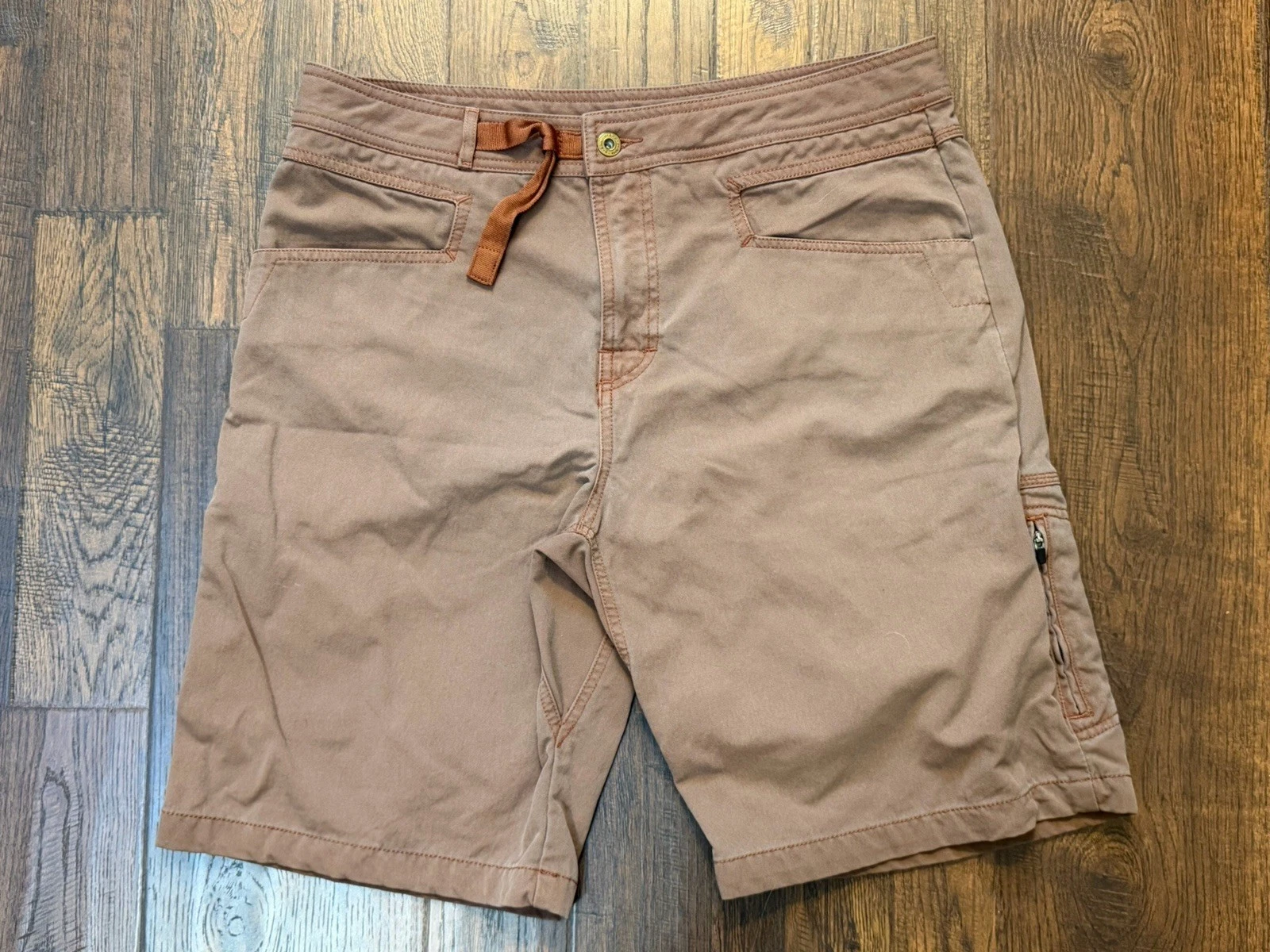 PrAna 10” Chino Canvas Shorts Mens XL 35W Hiking Outdoors Fishing Travel Zion
