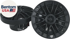 Pair RM-PREMIUM-65 Black 6.5" Marine Boat Speakers, 600W Peak/150W RMS, 4-Ohm, C