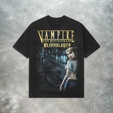 Vampire the Masquerade Bloodlines RETRO GRAPHIC UNISEX TEE S-5XL