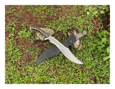 Handmade Carbon Steel Full Tang 17" Blade Viking Machete Hunting Camping Knife