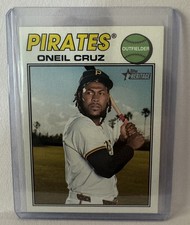 2026 Topps Heritage #308 Alternate Banner VARIATION - Oneil Cruz