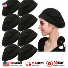 Chef Hat Kitchen Cooking Cap Adjustable Food Service Hair Nets Reusable Cotton