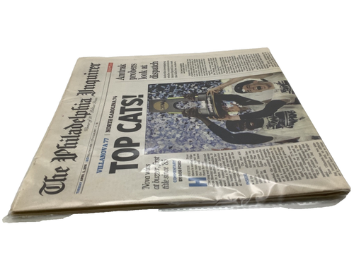 RARE! 2016 Villanova Wildcats NCAA Basketball Champions Newspaper Phil Inquirer - Picture 5 of 5