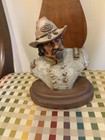 Michael Garman Western Americana Cowboy Bust Figurine Sculpture on Base — photo 7
