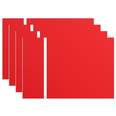 Laser Engraving Blanks 4 Pack 12 x 8 Inch Sheets for Custom DIY Signs, Red