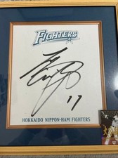 Shohei Ohtani Autographed Professional Baseball Chips 2017 Gold Card Auth Japan