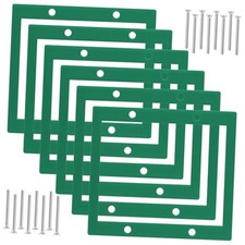 6 Pcs Electrical Outlet Extender, Double Gang Receptacle Box Extender Two Green