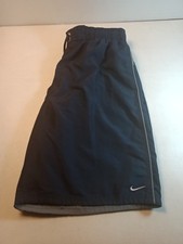 Nike Men's Large Swim Trunks Swimsuit Liner Pockets Navy Swoosh Pool