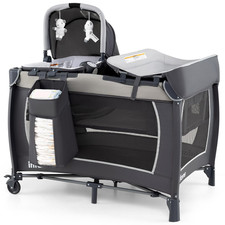 4 in 1 Pack and Play, Portable Nursery Center for Baby Kid Infant, Travel Playar