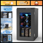 Mini Wine Cooler Refrigerator with Glass Door, Digital Temp Control, 40-61F, Ind