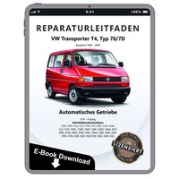 Vw Transporter T4 (90-03) 4 Gang Automatikgetriebe 01P Reparaturanleitung Pdf