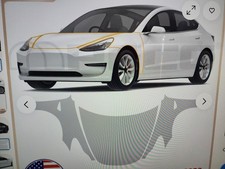 Tesla Model 3 2017-2023 Hood, Headlights, Fenders PreCut PPF Clear Bra