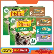 2 Pack Purina Friskies Variety Pack, Wet Cat Food, 5.5 oz Cans, 24 Pack