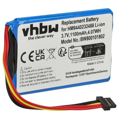 Akku für TomTom Go 740TM 750 LIVE 740 LIVE 750 740 Navigationsgerät 1100mAh