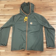 Carhartt Boys Force Full Zip Up Sweatshirt Jacket Cilantro Green LARGE L NWT $44
