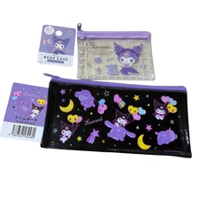 Sanrio Kuromi 20th Anniversary Pouch Set of 2 New Unused Kawaii DAISO Japan