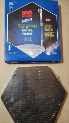 Lee's Aquarium Products Undergravel Filter for Small Hexagon Aquarium 9x10-3/8''