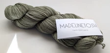 Hank of Hand Dyed Madeline Tosh Sock 100% Superwash Merino Thyme 4 oz/395 Yds DO