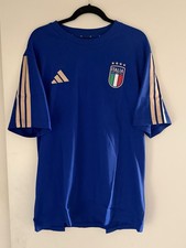 x Italy FIGC Italia Adidas DNA Cotton T-Shirt Tee Soccer Football NWT Medium