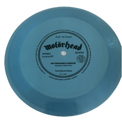 Motörhead  Train Kept A Rollin    7'' UK Blue flexi disc