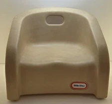 Vintage Little Tikes 1980’s Beige Tan Booster Seat Plastic Toddler Chair Handle