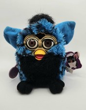 Rare 1999 Blue Turtle Furby w/ brown eyes, Generation 6, Vintage Original