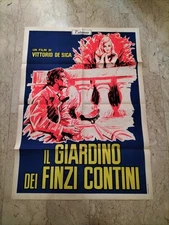 manifesto 2F film IL GIARDINI DEI FINZI CONTINI vittorio De Sica Berger RARO 