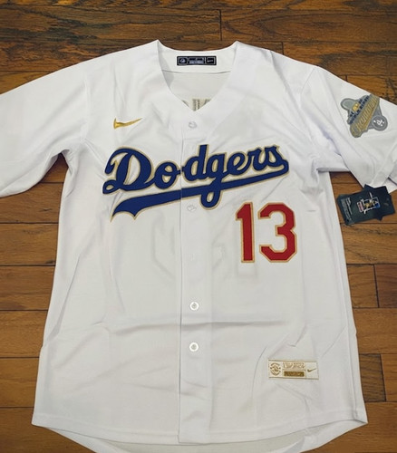 Max Muncy #13 Los Angeles Dodgers Nike 2025 Champions Stitched Gold Jersey