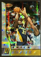 1996-97 Bowman's Best Atomic Refractor SSP Erick Dampier RC Rookie R14 Pacers