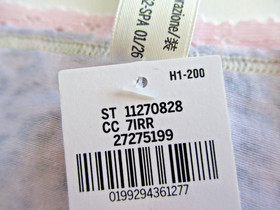 VICTORIA'S SECRET PINK Cotton Cheeky Panty S M L XL Gray Leopard NWT Lace Trim