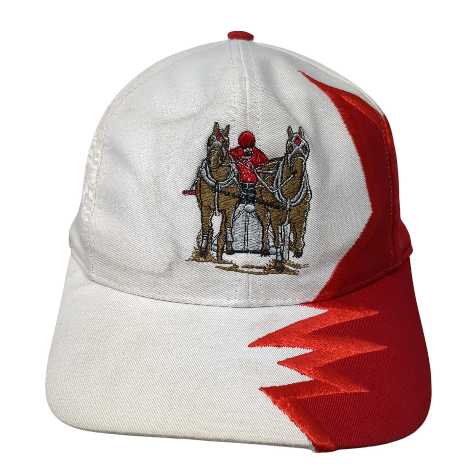Horse & Sulky Slideback Baseball Cap Multi One Size Embroidered Kati Sharktooth