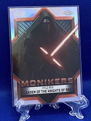 2023 Topps Chrome Star Wars Kylo Ren Monikers Refractor #M-12