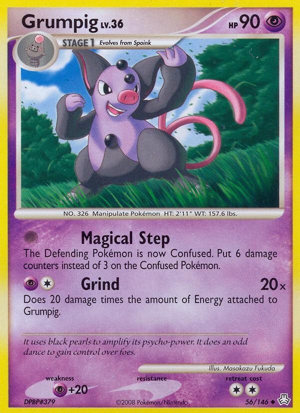 Pokemon Grumpig (56/167) Legends Awakened LP REVERSE HOLO