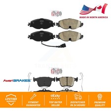Front Rear Ceramic Disc Brake Pads Kit For Volkswagen Jetta Taos Audi A3 Quattro
