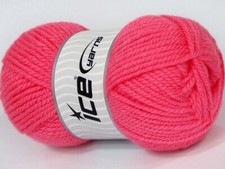 4-Skein Lot Atlas Yarn bulky acrylic 4x100g/130m Candy Pink