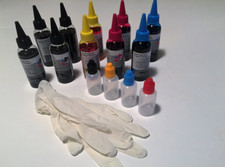 KIT FLACONI INCHIOSTRO RICARICA DA 100ML PER EPSON STAMPANTE XP212 XP-215 XP-225