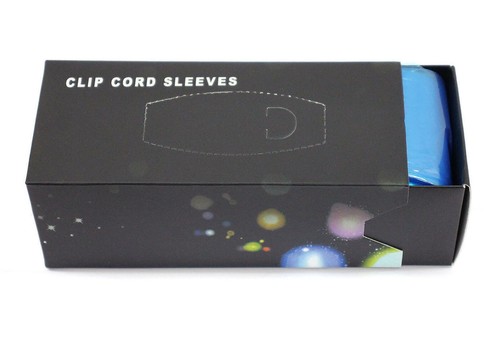 Box of 100 Tattoo Clip Cord & Rotary Pen Cover Sleeves Translucent Blue - Picture 2 of 2