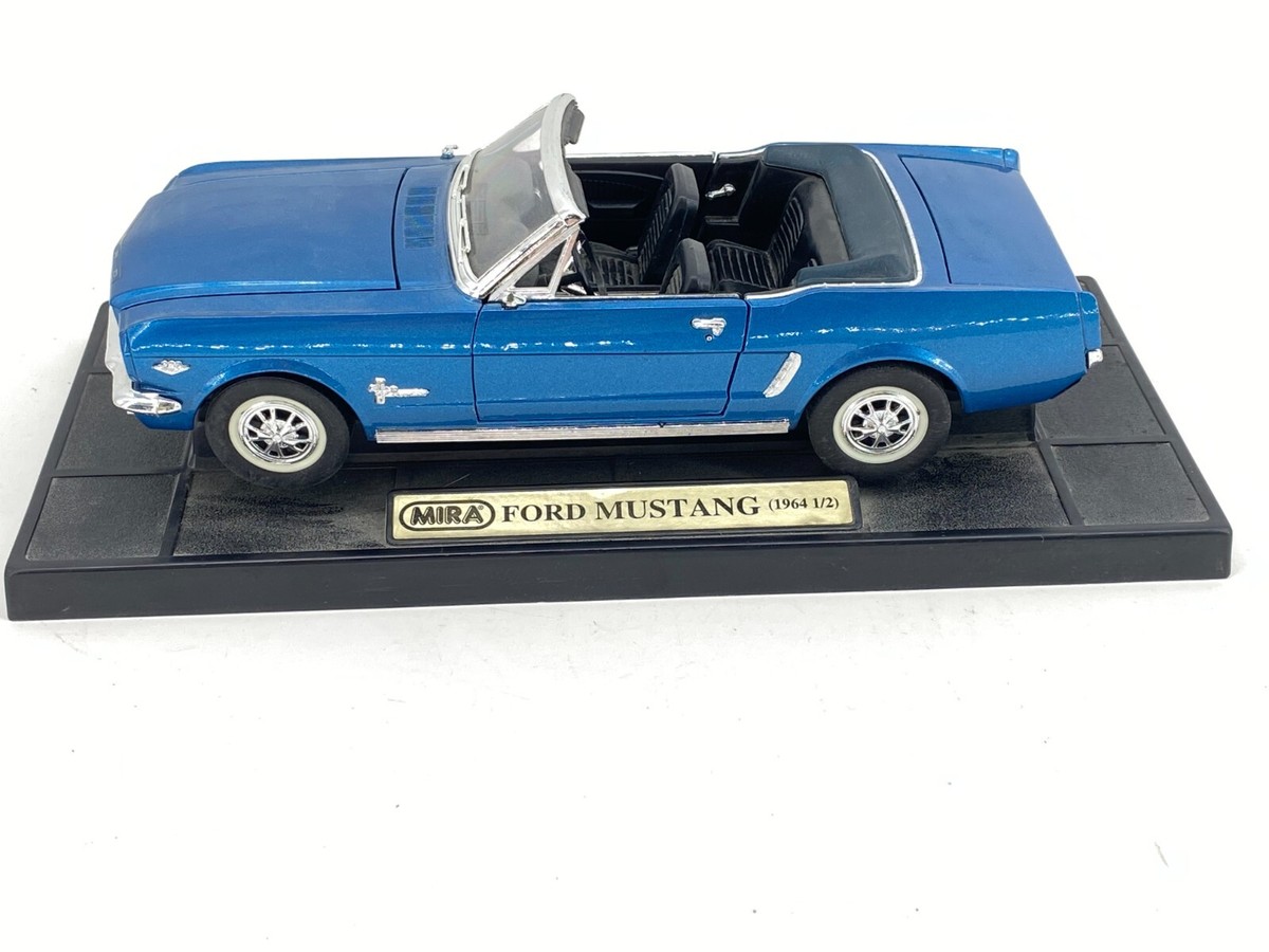 MIRA Ford Mustang 1964 1/2 Blue Model Car 1:18 damage driver miror